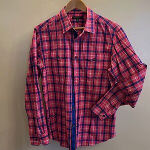 New Banana Republic Men’s Cotton Plaid Slim Fit Shirt